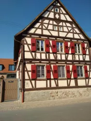 Fachwerk Historischer Dorfweg Steinweiler (© Südpfalz Tourismus Kandel e.V., Fot S. Bock)