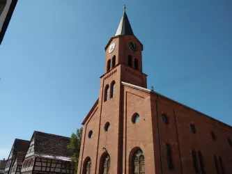 Prot. Kirche Steinweiler (© Südpfalz Tourismus Kandel e.V., Foto S. Bock)