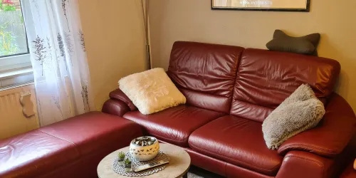 Wohnzimmer Ferienwohnung Eulennest