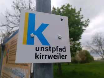Wegweiser Kunstpfad Kirrweiler