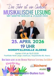 Plakat Musikalische Lesung