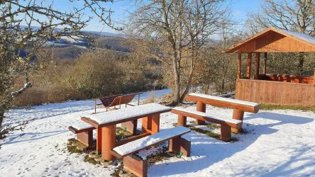 Rastplatz Schutzhütte Dirks Ruh Winter