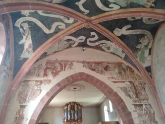 Deckenmalerei Prot. Kirche Minfeld