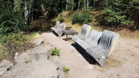 Panoramabänke am Aussichtspunkt