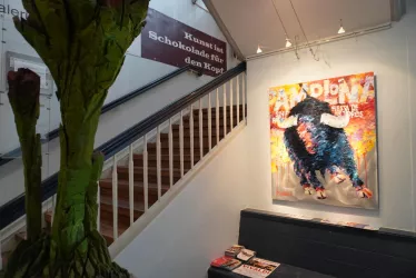 Aufgang zu den Ausstellungsräumen (© Tourist-Information Speyer)