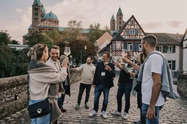 Zum Wohl auf der Sonnenbrücke! (© Steffen Beck)