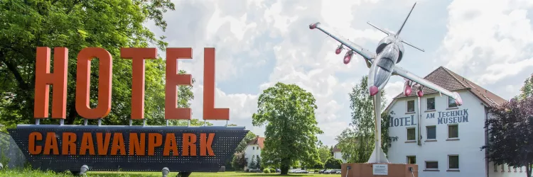 Caravanpark Eingang (© Caravanpark am Technik Museum Speyer)