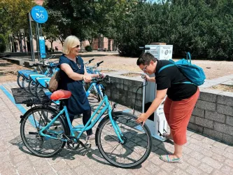Fahrradreparatur (© Tourist-Information Speyer)