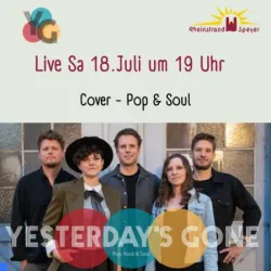 Ein Bandauftritt wird am 18. Juli um 19 Uhr im Rheinstrand Speyer angekündigt. Die Musikrichtung ist Cover - Pop & Soul.