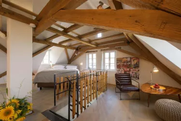 Maisonette Appartement Dachgeschoss (© Burggarten Appartements)
