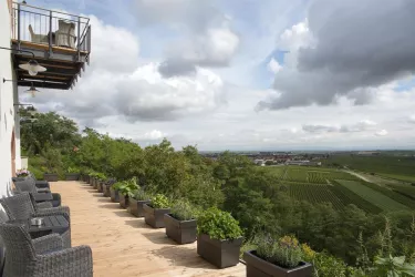 Aussicht von der Terrasse (© Burggarten Appartements)