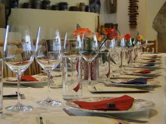 gedeckter Tisch (© Weingut Lorentz)