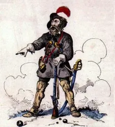 Historische Darstellung eines Aufständischen (© Historische Darstellung)