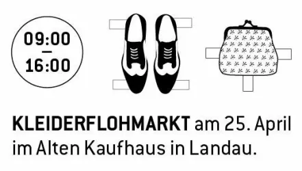 Ein Kleidermarkt findet am 25. April im Alten Kaufhaus in Landau statt. Die Öffnungszeiten sind von 09:00 bis 16:00 Uhr.