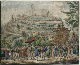 Zug auf das Hambacher Schloss