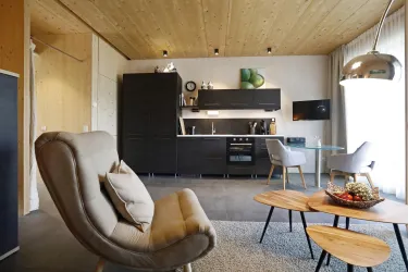 Küchenzeile mit Essplatz Appartement 02