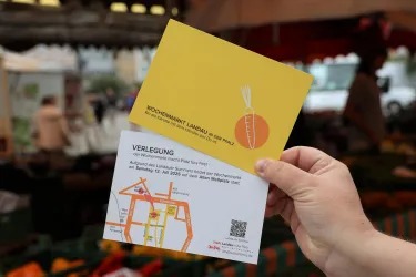 Verlegung des Wochenmarkts