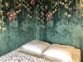 Magnolie im Schlafzimmer