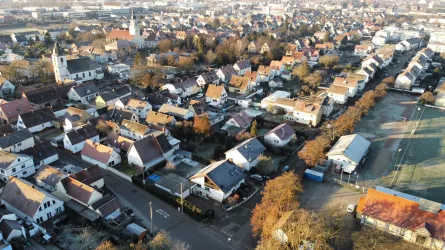Queichheim von oben