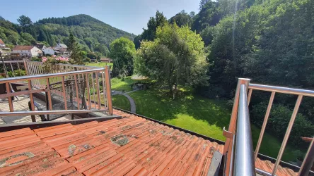 Blick vom Balkon