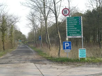 Parkplatz Stadtpark, Zufahrt