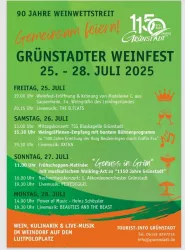 Weinfest Grünstadt - Handzettel 1 gr.