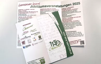 Fotos Flyer 1150 Jahre Grü