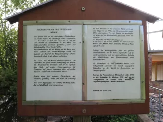 Erläuterungen zum Wassergang der Zeiskamer Mühle