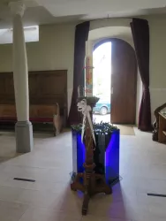 Moderner Taufstein, Kath. Kirche Zeiskam