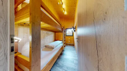 Stockbettzimmer Chalet 1 bis 3