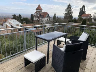 Balkon Ferienwohnung Weyher Pfalz
