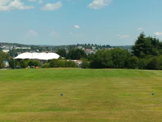 Aussicht auf Baumholder vom Golfplatz aus