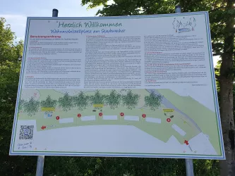 Infotafel am Wohnmobilstellplatz