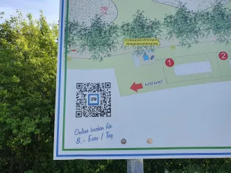 QR-Code für die Stellplatzbuchung