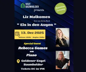 Plakat Autorenlesung Liz Malkomes