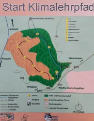 Übersicht Klimalehrpfad (© Touristinformation Holzland/Sickinger Höhe)
