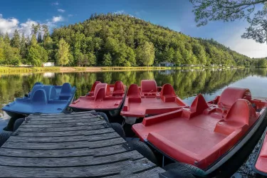 Tretboote am Clausensee