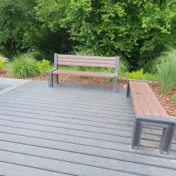Bänke am Wassertretbecken Winden