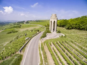 Panoramastraße am Zellertaler Ehrenmal (© Pfalz.Touristik e.V., Knut Pflaumer)