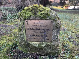 Erinnerungstafel im Golsenpark