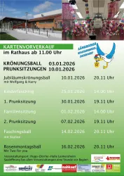 Leimersheimer Fasenacht 2026 Saisonplakat (© Kulturkreis Leimersheim)