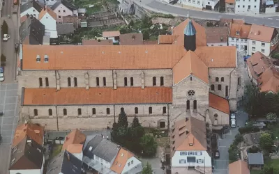 Cisterzienser Abteikirche Luftaufnahme