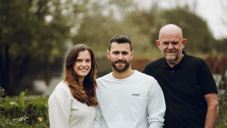 Lisa-Marie Walter, Philipp Minges und Eckhard Walter.