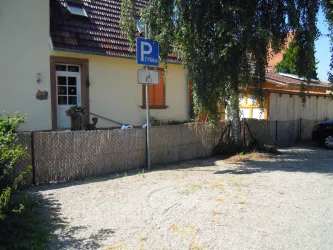 Barrierefreier Parkplatz am Gemeindehaus Erlenbach