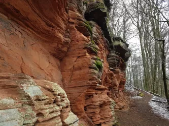 Naturdenkmal Rotenstein im Winter