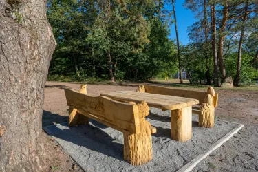 Sitzgruppe Wanderparkplatz Sauweiher