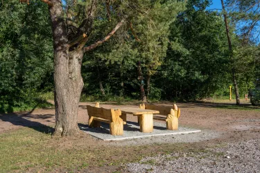 Sitzgruppe Wanderparkplatz Sauweiher