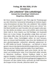 Krimidinner Die Lottokinie