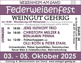 Plakat (© Weingut Gehrig)