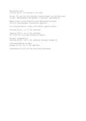 Plakat mit Programm und Bild mit einem Weinglas und Sonnenblumen